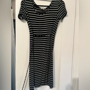 Calvin Klein Black and White Dress